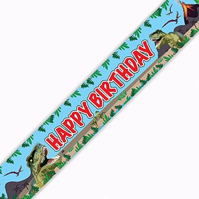 9ft Banner Jurassic Dinosaurus Gelukkige Verjaardag