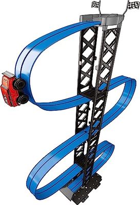 Gearbox Magnetic Race Track - 1 meter hoog - 20 delen - inclusief auto - blauw