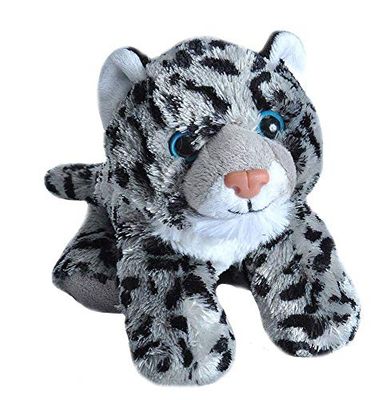 Wild Republic - 16235 - Peluche - Hug'ems - Léopard des Neiges - 18 cm