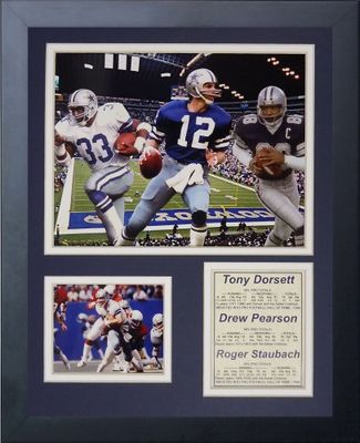 Legends Never Die Dallas Cowboys 70 's Big 3 Cadre Photo Collage, 11 x 35,6 cm
