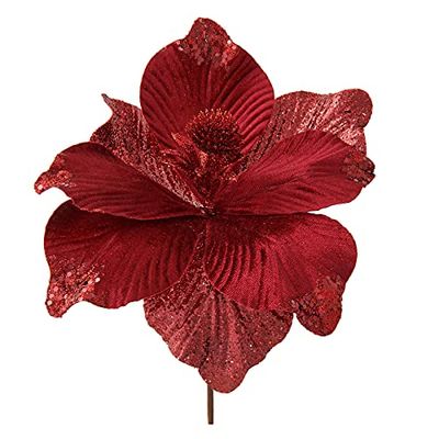 WeRChristmas Fogliame, Rosso, 25 cm