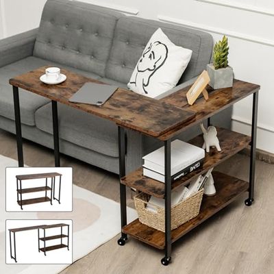 COSTWAY Bijzettafel, hout, 156,5 x 30 x 72,5 cm
