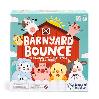 Learning Resources Animales saltarines de la Granja, Juego para memorizar y relacionar Preescolar, niñas de 3+ años, Talla única (EI-1777)