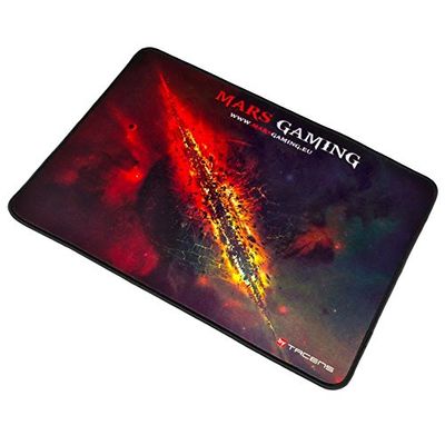 Mars Gaming MMP1 Tapete Gaming para PC (máxima precisão com qualquer rato, base de borracha natural, máximo conforto, bordas reforçadas, M / 35 x 25 cm)