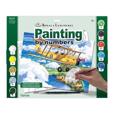 Royal & Langnickel PAL4 Nostalgic Plane Painting by Numbers Kit