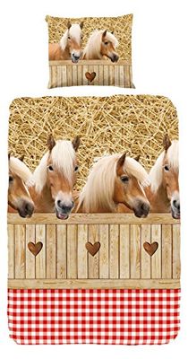 Goodmorning 5058 Dekbed Paarden: 140X220/60X70 cm, 36+ mnd