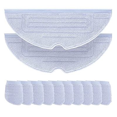 Huusuei Pack of 12 Wipes for S7 S7+ S7 MaxV S7 MaxV Plus S7 MaxV Ultra Max+ Series Robot Vacuum Cleaner Parts