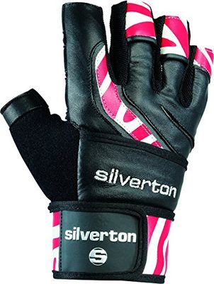 Silverton vuxna handskar power stripes, svart/röd, S