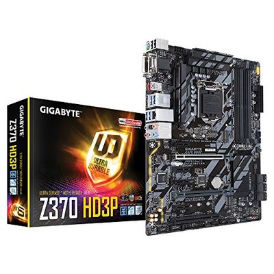 GIGABYTE Intel 1151 Socket Z370 Chipset HD3P D4 ATX Motherboard - Black