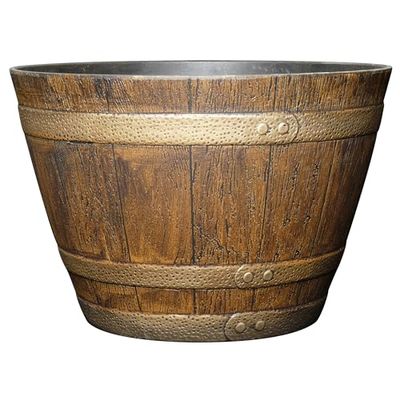 GARDENGOODZ Garedengoodz 74 Whiskey Barrel Planter Quercia Anticata, 22,9 cm