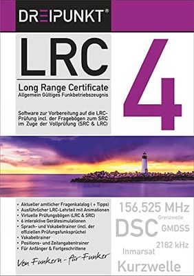 LRC: Long Range Certificate / Allgemein Gültiges Funkbetriebszeugnis. Lernsoftware mit Funksprechtrainer, Lehrteil und Fragebögen zur Vorbereitung auf die LRC-Prüfung.