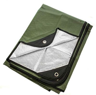 Arcturus Outdoor Couverture de Survie - Thermique, de réflexion, d'urgence - 60" x 82" (Vert Olive)