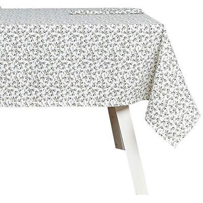 HOGARYS Ensemble Nappe Plus Serviettes, Polyester, Blumei Sol, 150_x_250cm