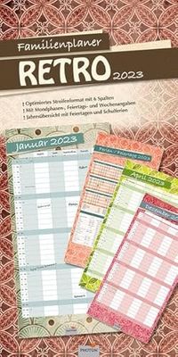 Family Planner "Retro" Calendar 2023