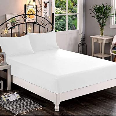 Elegant Comfort Premium Hotel 1-Piece, Luxury & Softest 1500 Thread Count Egyptian Quality Bedding Fitted Sheet Deep Pocket up to 16inch, Wrinkle and Fade Resistant, Queen, Hot Pink