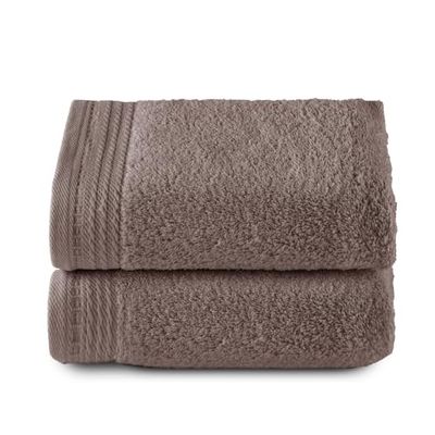 Top Towel - Premium - Grandes Serviettes de Bain - Serviettes de Bain - 2 essuie-Mains - 50 x 100 cm - 100% Coton - 600 grammes - Vison