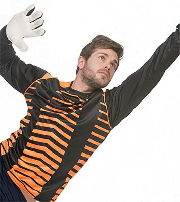 Asioka 156/17 Maglietta da Portiere a Maniche Lunghe, Unisex Adulto, Unisex Adulto, 156/17, Arancione/Nero, S
