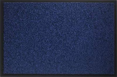 ID MAT t 406005 Mirande Carpet Doormat Fibre Nylon/PVC Rubberised Blue Navy Blue 60 x 40 x 0.9 cm