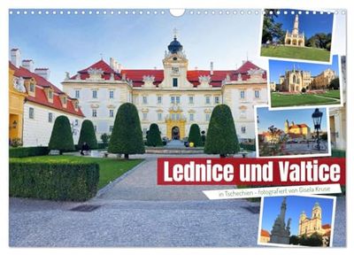 Lednice und Valtice in Tschechien (Wandkalender 2026 DIN A3 quer), CALVENDO Monatskalender: Zwei malerische tschechische Städte in Südmähren mit beeindruckenden Schlössern