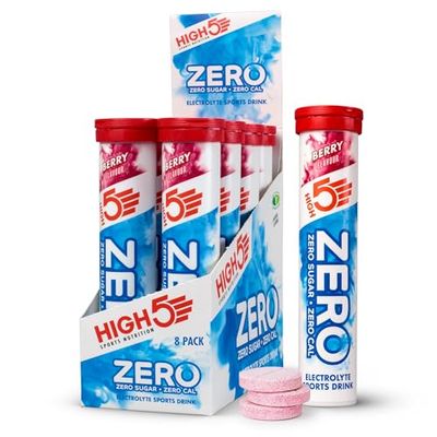 HIGH5 ZERO Electrolyte Tablet - Hydration Tablets Enhanced with Vitamin C - 0 Calories & Sugar Free - Boost Hydration, Performance & Wellness - Berry, 160 Tablets (20x, Pack of 8)