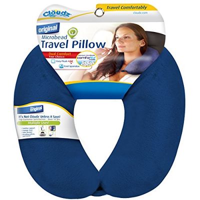 Cloudz Microbead - Cuscino cervicale da viaggio, colore: Blu