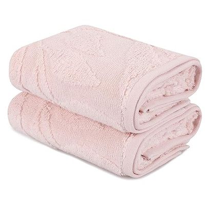 Handduksuppsättning (2 st) rosa vdamm