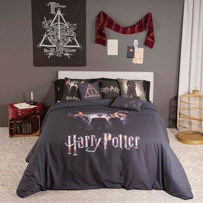 BELUM - Housse de Couette en Microfibre Harry Potter pour lit de 90 cm - Dimensions du Produit : (155 x 220 cm) - Modèle : Dumbledore's Army