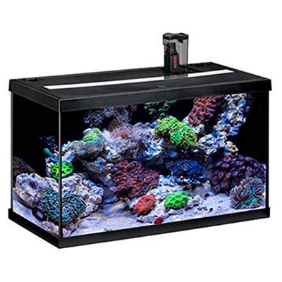 EHEIM Aquastar 63 Marin - Acuario para acuariofilia, Color Negro, 2 x 12 W, 63 L