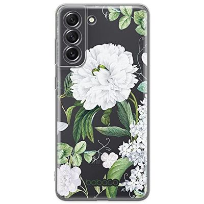 ERT GROUP mobiltelefonfodral för Samsung S21 FE originalt och officiellt licensierat Babaco mönster Flowers 031 optimalt anpassad till formen på mobiltelefonen, gedeeltelijk transparant