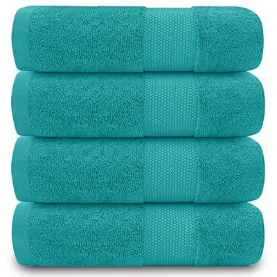 GC GAVENO CAVAILIA 700 GSM Premium Quality Hand, Extra Absorbent 4pk 100% Ringspun Cotton Towel, Egyptian, Teal, 50x85 Cm