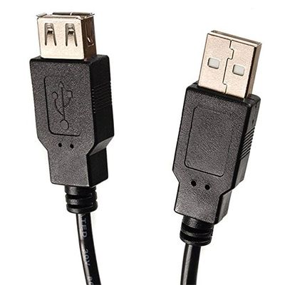 Maclean MCTV-744 USB-verlengkabel USB-kabelaansluiting 2.0 USB-poort verlenging - bus/stekker (3 m)