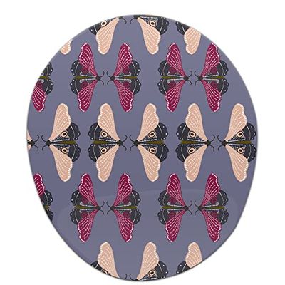 Questo Casa, Tapis de Souris Ergonomique avec Repose-Poignet - Imprimé numérique - Antidérapant - pour Le Bureau et la Maison - Dimensions : 20 x 23 cm