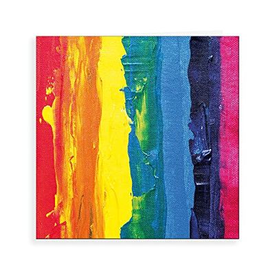 Piccadilly Greetings Phototgraphic Blank Card Paint Sripes - 160 mm sq