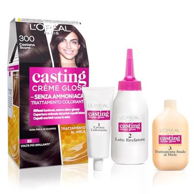 L'OREAL Casting 300 Crème Brun Foncé Sans Ammoniaque - Estrosa Colorant Cheveux