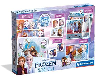 Clementoni, Super Edukit Disney Frozen 2, Bordspellen, Educatief Speelgoed 3-5 Jaar - 18110