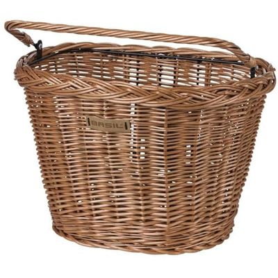 BASIL 8715019130786 Cesta de Mimbre para Bicicleta, Unisex Adulto, marrón, Talla única