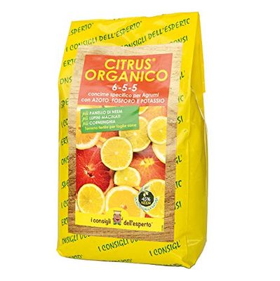 I Consigli dell’Esperto – Citrus Organico Concime Per Agrumi 1,5 kg - Concime in Polvere Per Piante di Agrumi - Aiuta lo Sviluppo Della Pianta e Migliora Il Gusto Dei Frutti - Fertilizzante Agrumi