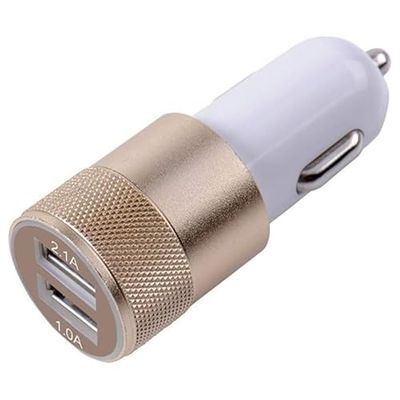 Dual USB oplader goud auto sigarettenaansteker oplader oplader voor elk apparaat met USB-ingang