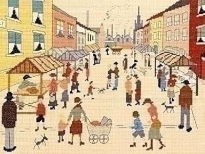 Bothy Threads Juego de punto de cruz (33 x 26 cm, XLC13), diseño de mercado viernes
