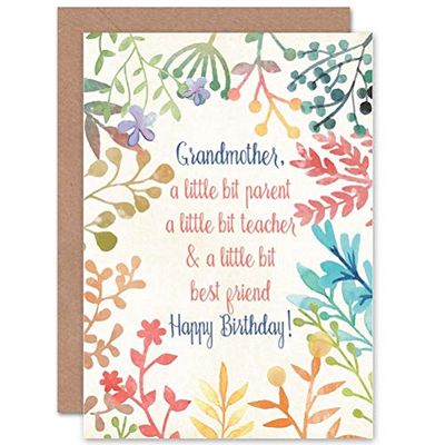 Wee Blue Coo Birthday Happy Grandmother Granny Best Friend Gift Sealed Greeting Card Plus Envelope Blank inside Feliz grandioso Regalo