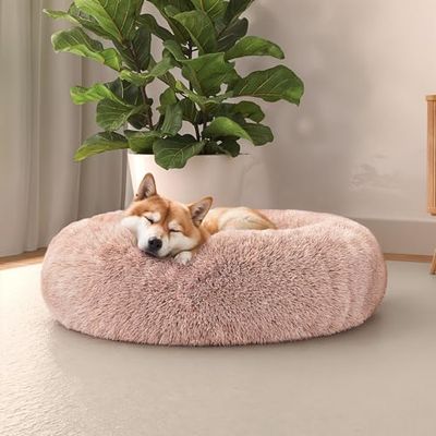Italian Bed Linen Cama para Mascotas Dreams, poliéster Suave, Rosa, 60x60cm