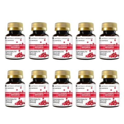 D - Mannosio e Cranberry 40% PAC Mirti Complex con Semi di Pompelmo, Uva Ursina e Vitamina C |1000 compresse 1 al dì | Mirtillo Rosso ad Alto Dosaggio