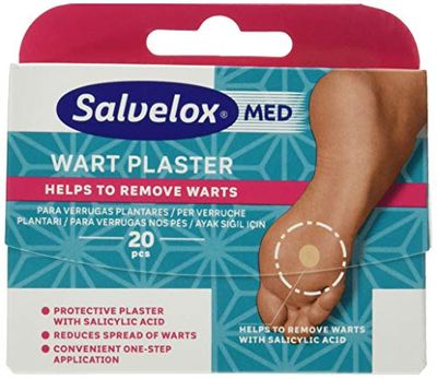 Salvelox Med Wart Plaster, apósitos - 240 unidades