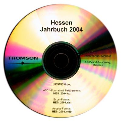 Hessen Jahrbuch 2004, 1 CD-ROM Ministerien, Behörden, Kommunen, Verbände, Einrichtungen des öffentlichen Lebens [import allemand]
