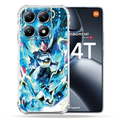 Cokitec Wzmocniona obudowa dla Xiaomi 14T Manga Dragon Ball Vegeta Niebieski