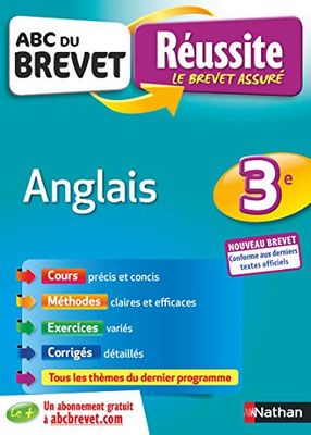 Anglais 3e - ABC du Brevet Réussite - Brevet 2023 - Cours, Méthode, Exercices