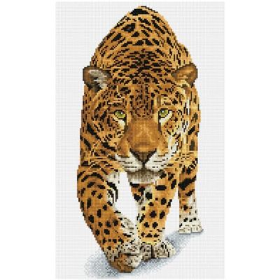 DIAMOND DOTZ Leopard DQ9 Kit, Intermediate Kit, On The Prowl, 32 x 52cm