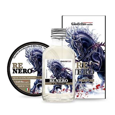 Set Sapone da Barba e Aftershave The Goodfella's Smile (Set Re Nero Sapone da Barba e Aftershave)