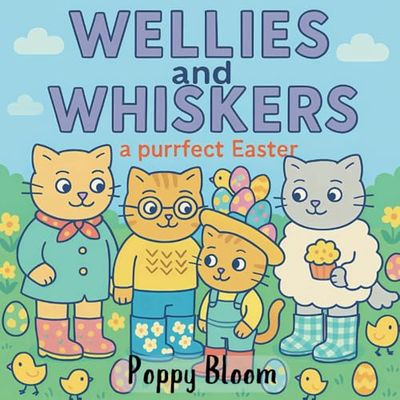 Wellies and Whiskers: A purrfect Easter colouring book