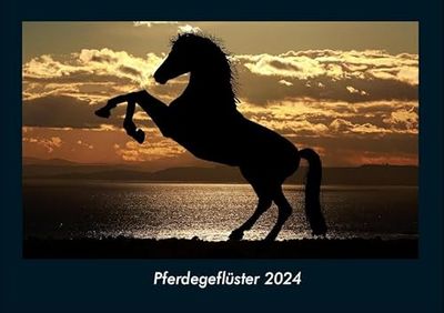 Pferdegeflüster 2024 Fotokalender DIN A4: Monatskalender mit Bild-Motiven von Haustieren, Bauernhof, wilden Tieren und Raubtieren